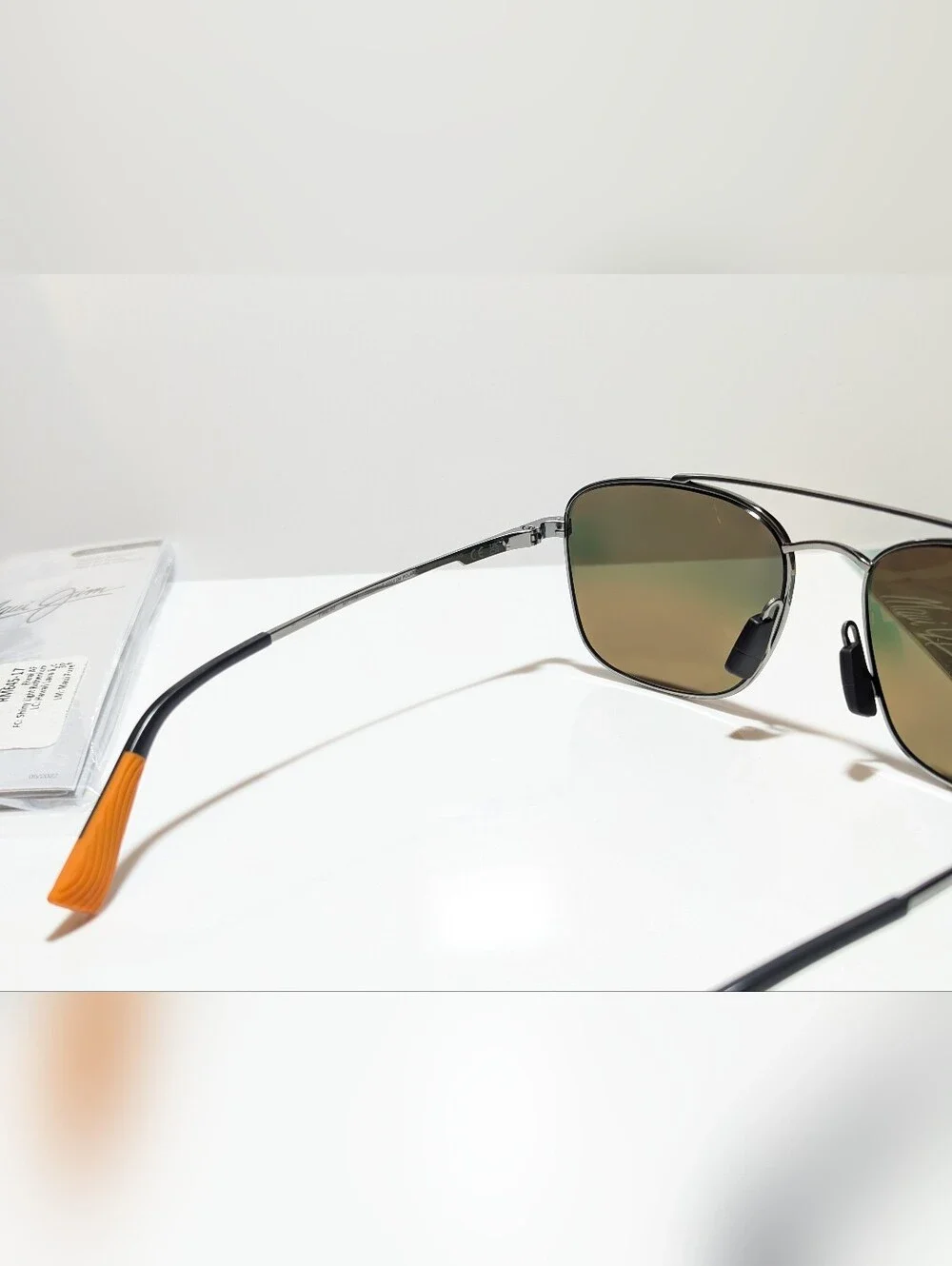 NEW Maui Jim Piwai Asian Fit Ruthenium Polarized Hawaii Lava Sunglasses RM645-17